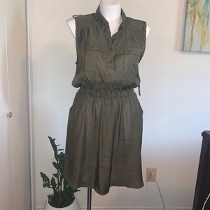 Olive Shirt Dress